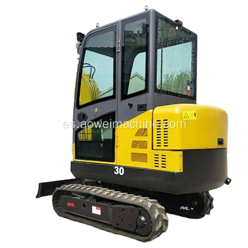 China Barato 3000kgs Garden Small Digger Mini excavadora con orugas de acero para la venta